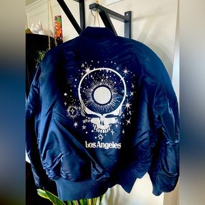 Alpha Industries x Greatful Dead Bomber jacket Dead&co LA tour Merch size Large